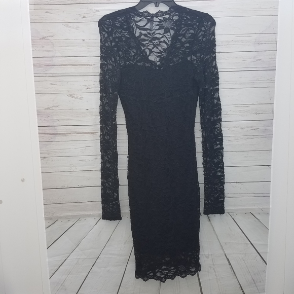 Black Lace Dress - Picture 2 of 6